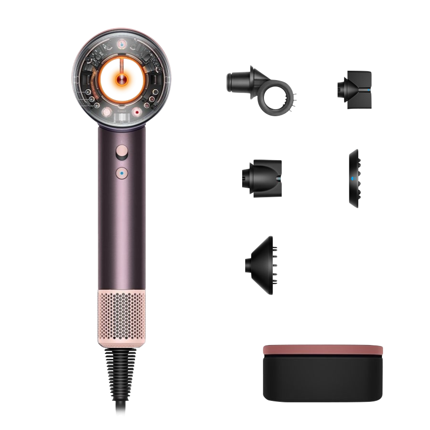 Фен Dyson HD16 Supersonic Nural Hair Dryer Straight+Wavy Gift Edition (Jasper Plum) (2025)