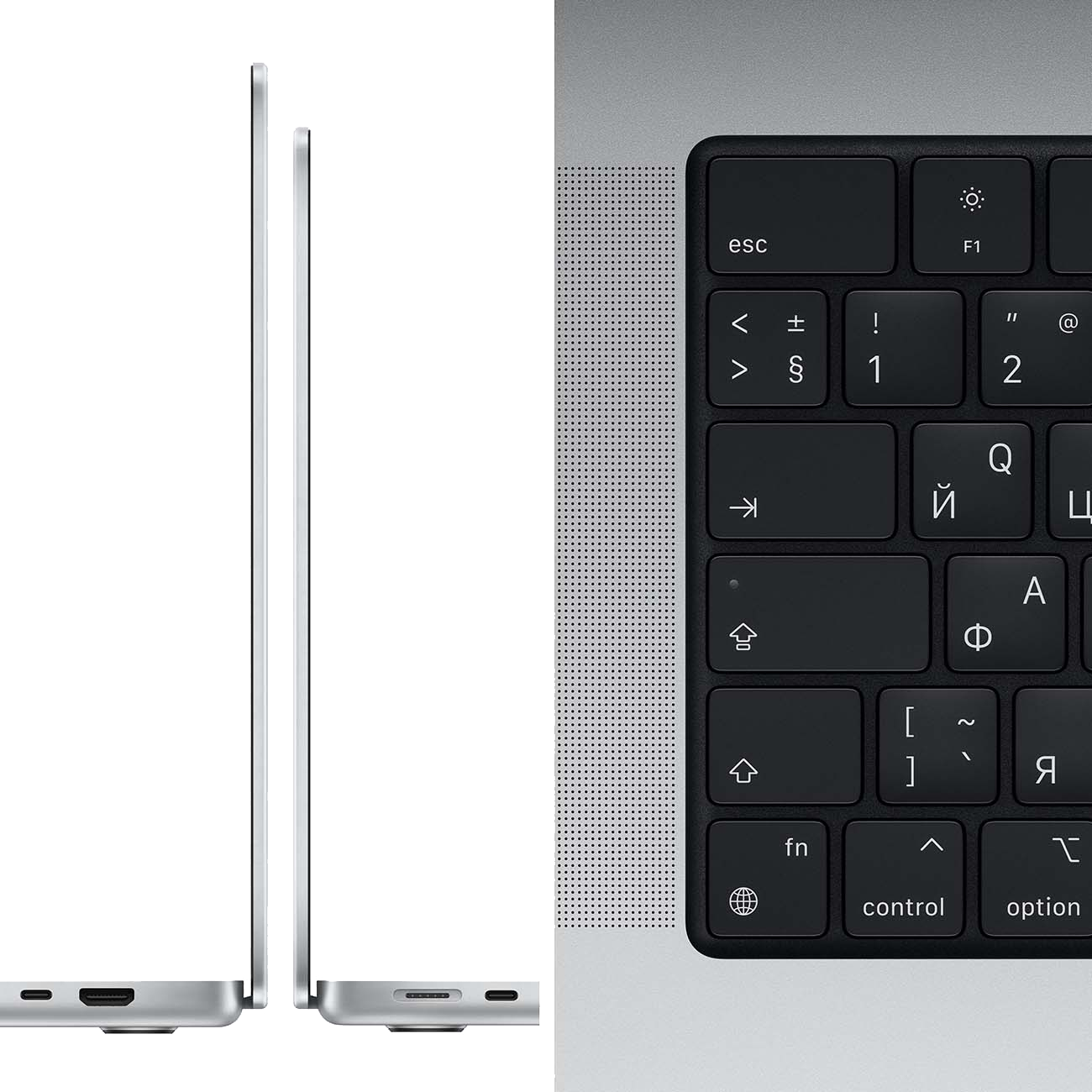 Ноутбук Apple MacBook Pro 16" (M1 Pro, 16 Gb, 512Gb SSD) Серебристый (MK1E3)