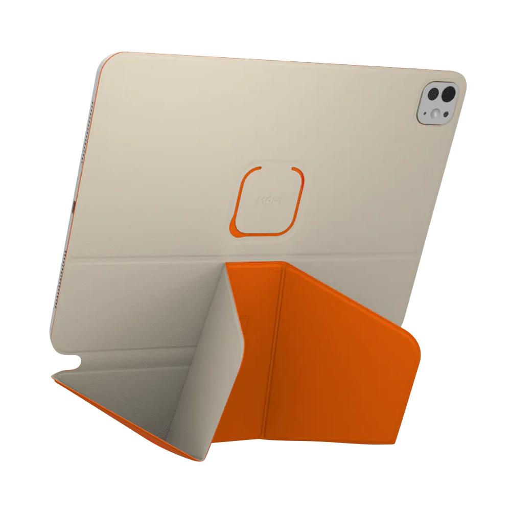 Чехол MOFT Dynamic Folio для планшета iPad Pro 11′′ (M4/M5) бежевый с оранжевым