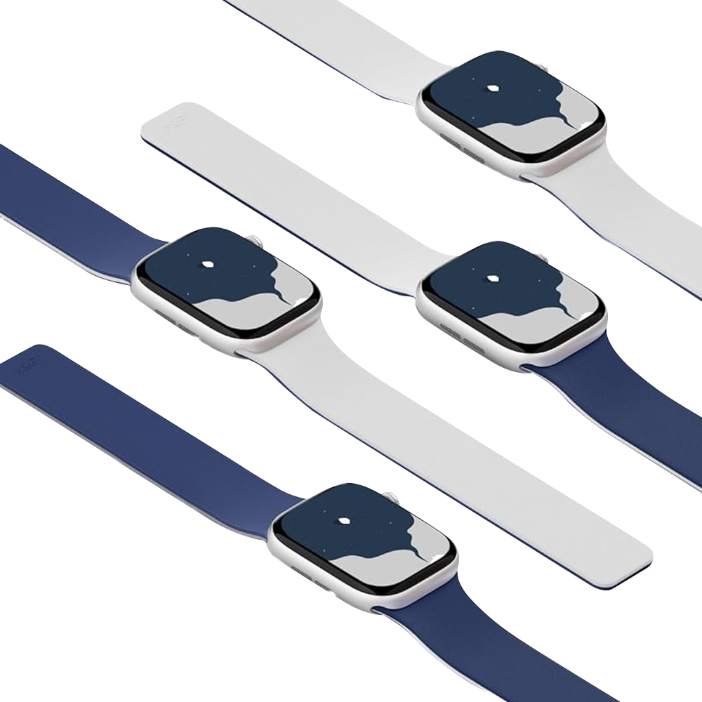 Ремешок MOFT Snap Duo Watch Band для Apple Watch тёмносиний+серый 40/41/42 мм