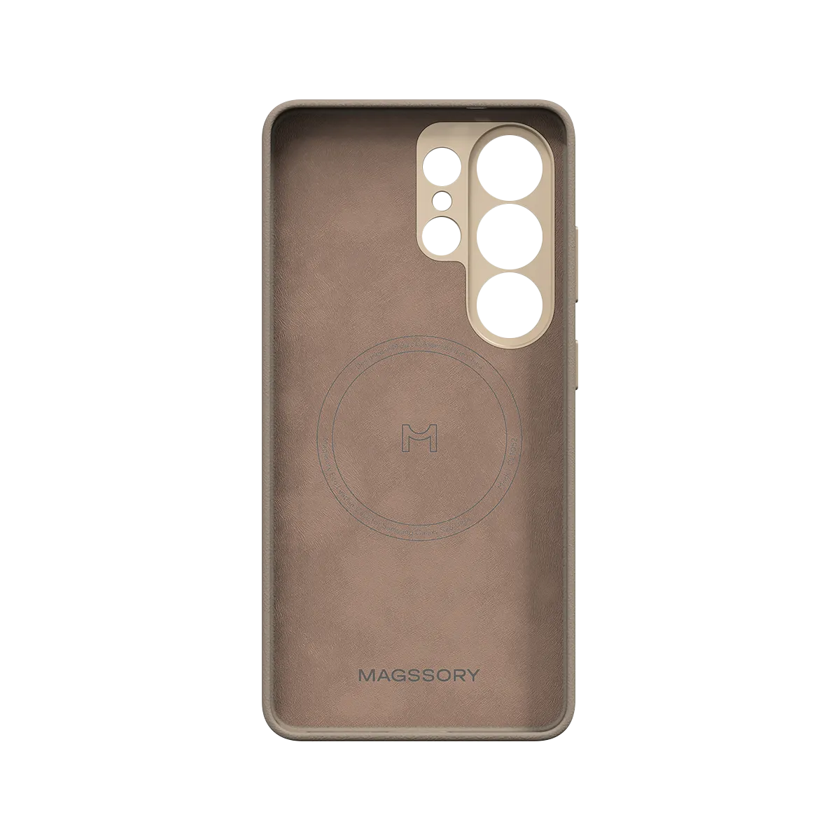 Чехол Magssory Eco Leather Case for Samsung Galaxy S26 Ultra, экокожа, с магнитами, совместимые с MagSafe, Миднайт