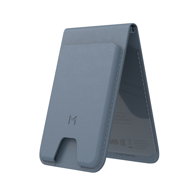 Кошелек-кардхолдер Magssory Geotag Magnetic Flip Wallet, совместимый с MagSafe и Find My, ACL003, кобальт, Кобальт
