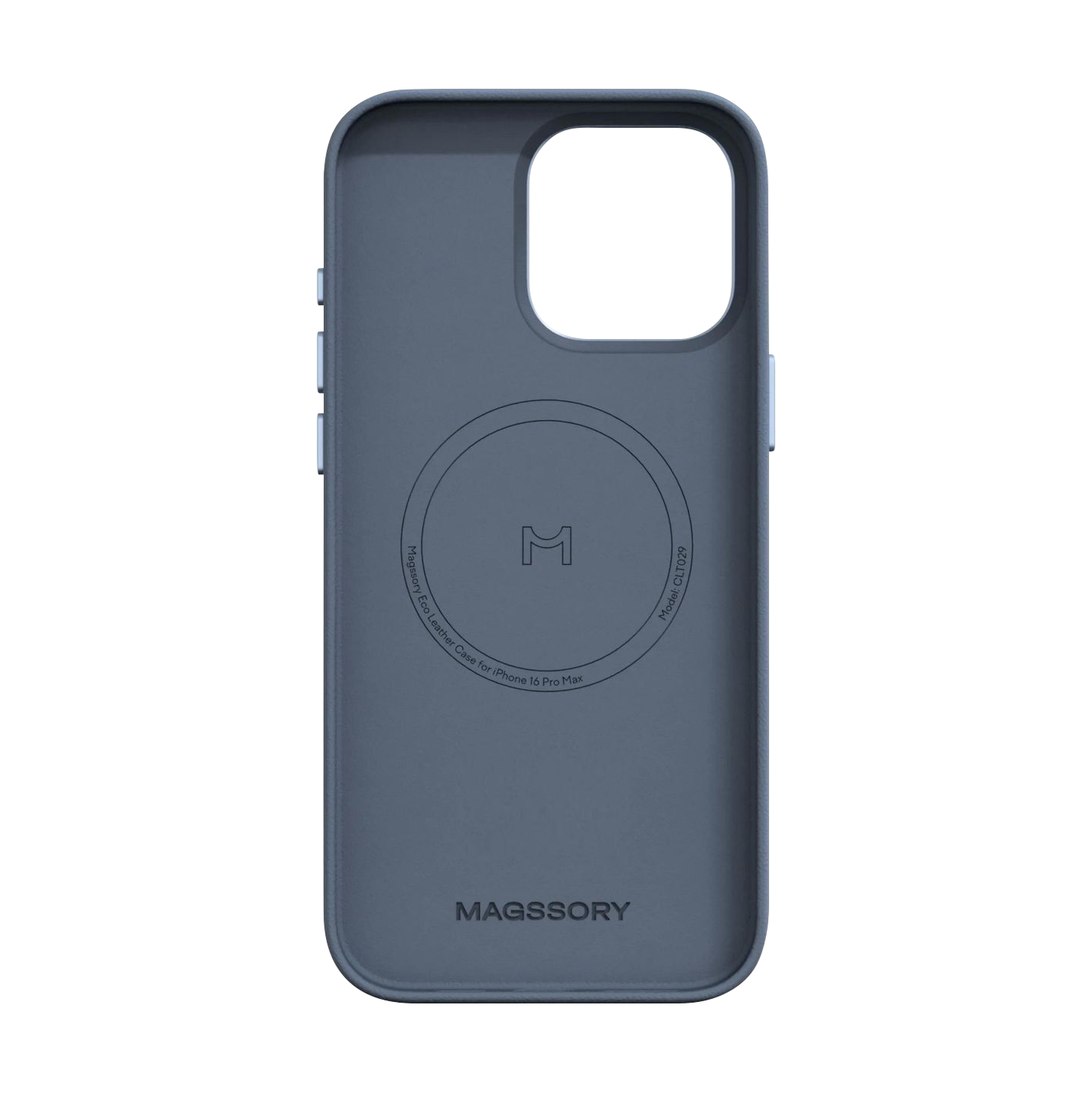 Чехол Magssory Eco Leather Case для iPhone 16 Pro, экокожа, с магнитами, совместимые с MagSafe, Кобальт