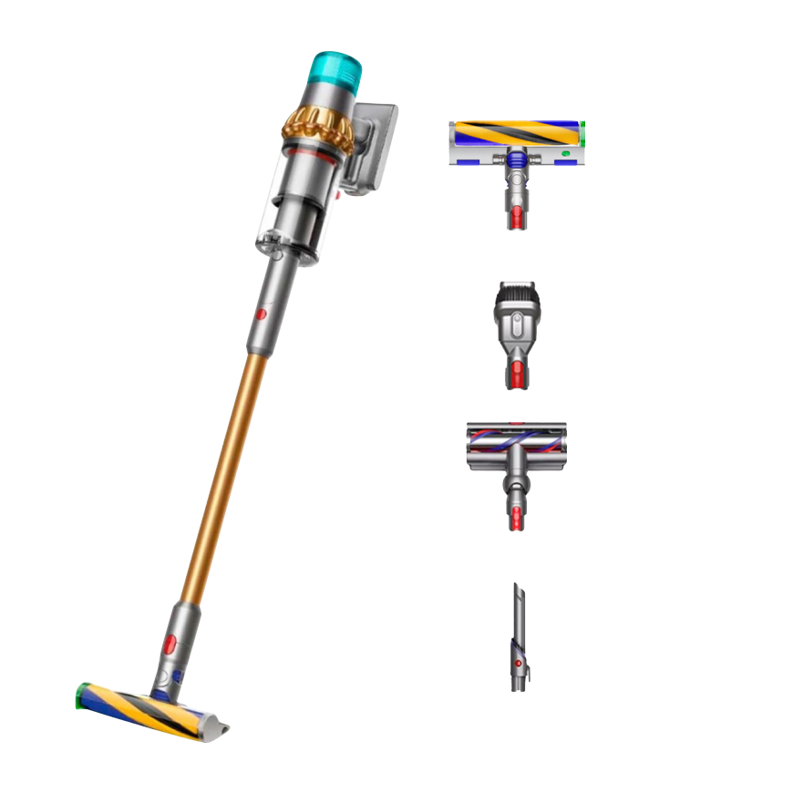 Беспроводной вертикальный пылесос Dyson V15 Detect Absolute (SV47) (Gold/Gold) (2023)