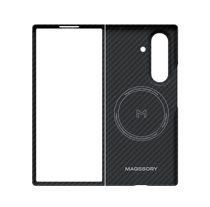 Чехол Magssory Aramid Case  для Samsung Galaxy Z Fold7,  кевлар (арамид), с магнитами, Черный