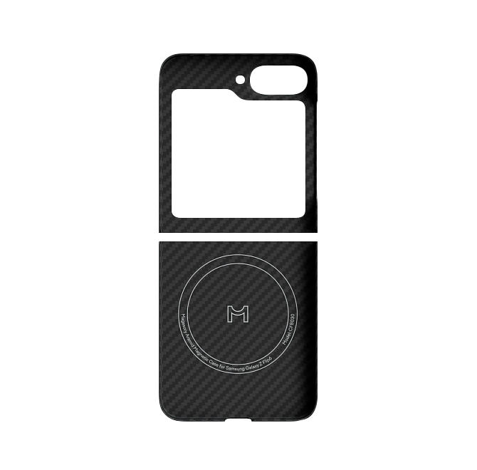 Чехол magssory для Samsung Galaxy z flip 6, кевлар (арамид), с магнитами, Черный