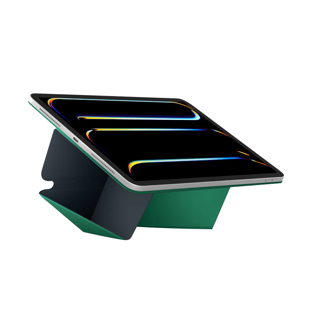 Чехол MOFT Dynamic Folio для планшета iPad Pro 11′′ (M4/M5) синий с зелёным