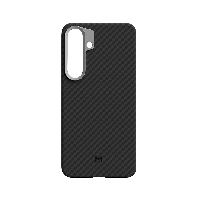 Чехол Magssory для Samsung Galaxy S24, кевлар (арамид), с магнитами, черный , Черный