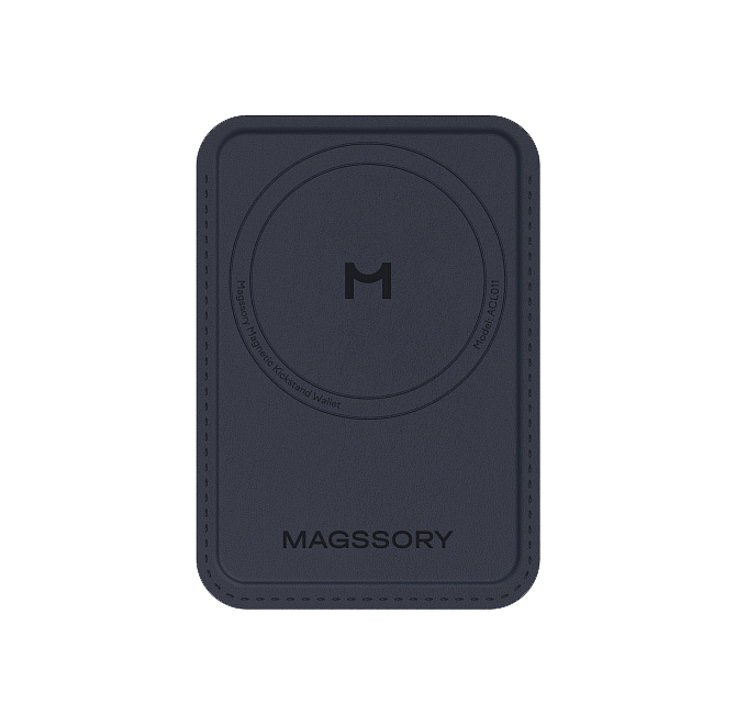 Кошелек-кардхолдер Magssory Duo Magnetic Kickstand Wallet, совместимый 
с MagSafe, ACL011, синий, Синий