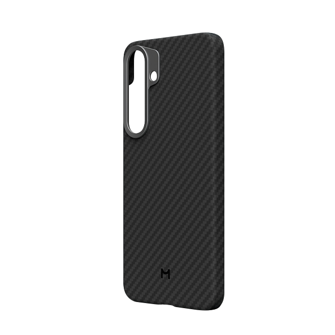 Чехол Magssory для Samsung Galaxy S24, кевлар (арамид), с магнитами, черный , Черный
