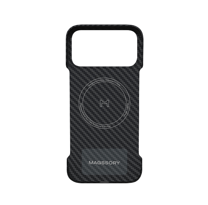 Magssory Aramid Zero Case for iPhone 17 Pro Max, MagSafe Compatible, Черный