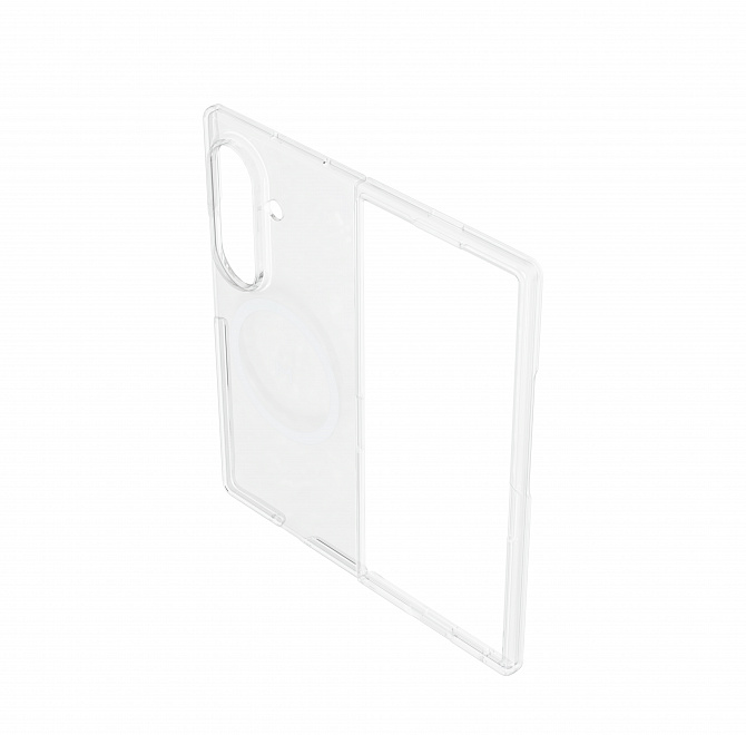 Чехол Magssory для Samsung Galaxy Z Fold7, поликарбонат, с магнитами, Прозрачный