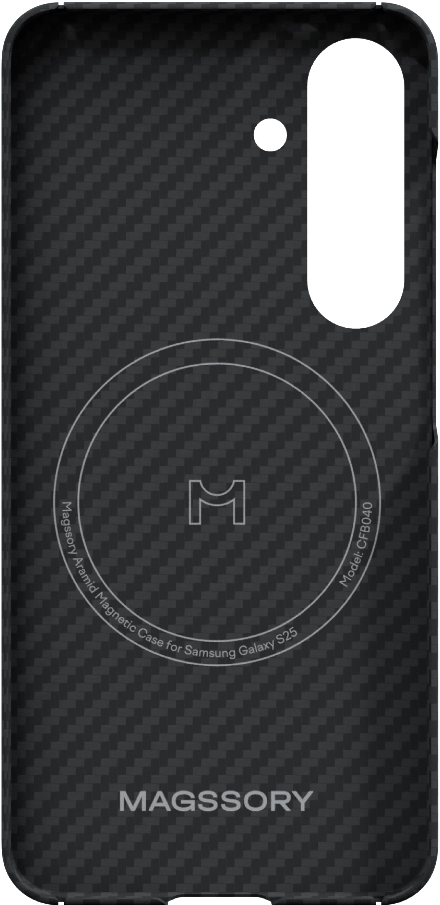 Magssory Aramid Magnetic Case for Samsung Galaxy S25, Черный