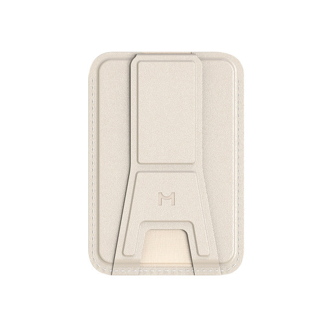Кошелек-кардхолдер Magssory Duo Magnetic Kickstand Wallet, совместимый с MagSafe, ACL011, айвори, Айвори