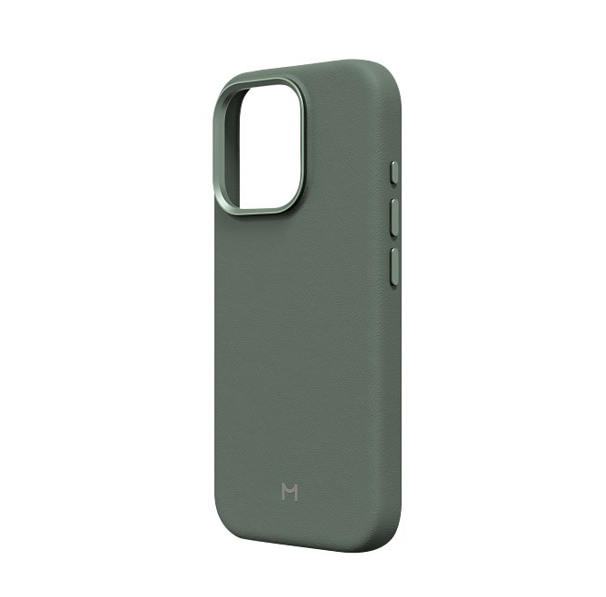 Чехол Magssory Eco Leather Case для iPhone 16 Pro, экокожа, с магнитами, совместимые с MagSafe, Хаки