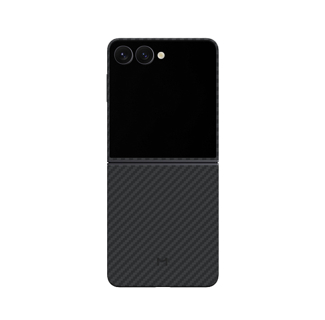 Чехол Magssory для Samsung Galaxy Z Flip7, кевлар (арамид), с магнитами, Черный