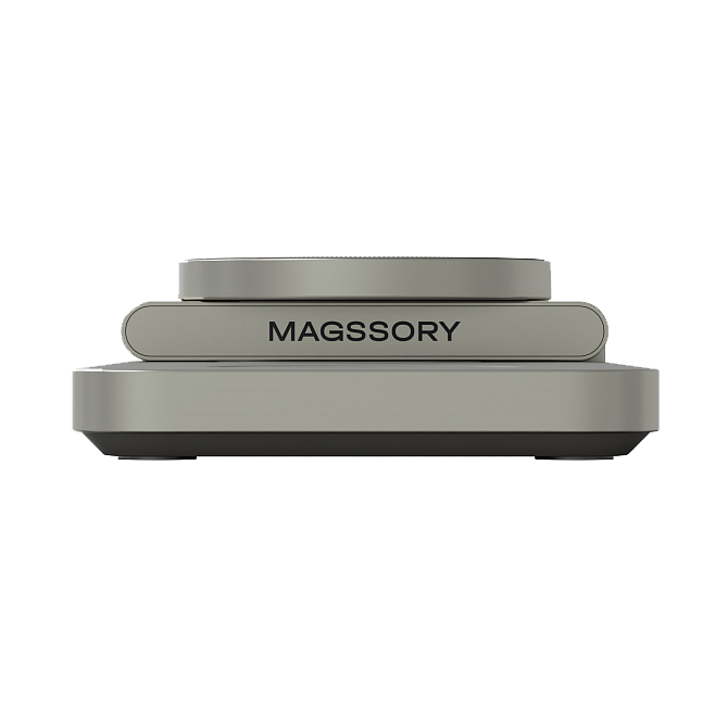 Складное беспроводное зарядное устройство 3 в 1 Magssory Yoga для Samsung, с магнитами, с поддержкой Qi2, Титан