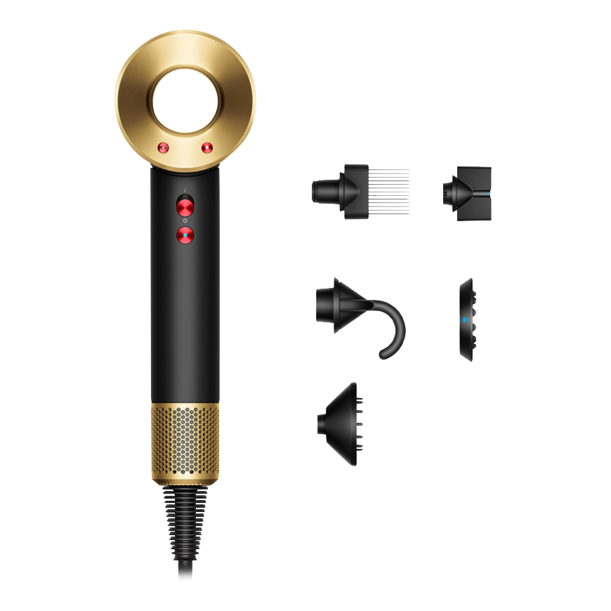 Фен Dyson HD07 Supersonic (Onyx Black/Gold) (2022)