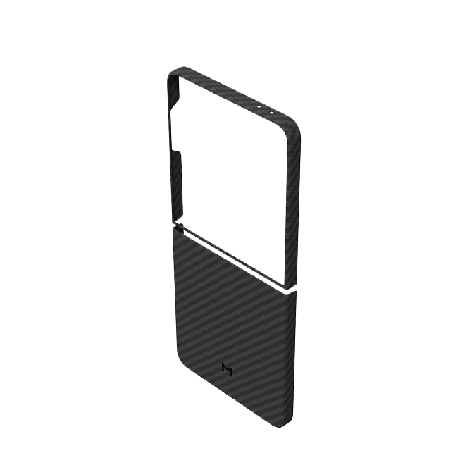 Чехол Magssory для Samsung Galaxy Z Flip7, кевлар (арамид), с магнитами, Черный