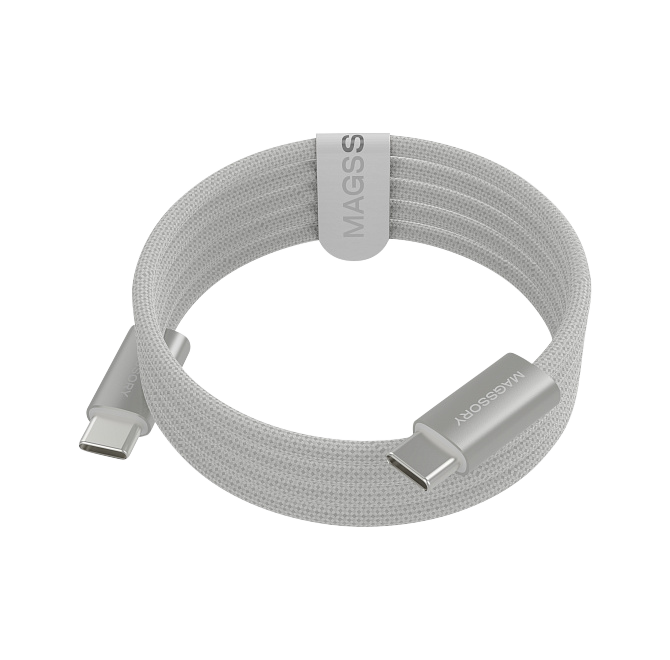 Кабель Magssory Line C 60W USB-C, 1,2 м, Белый