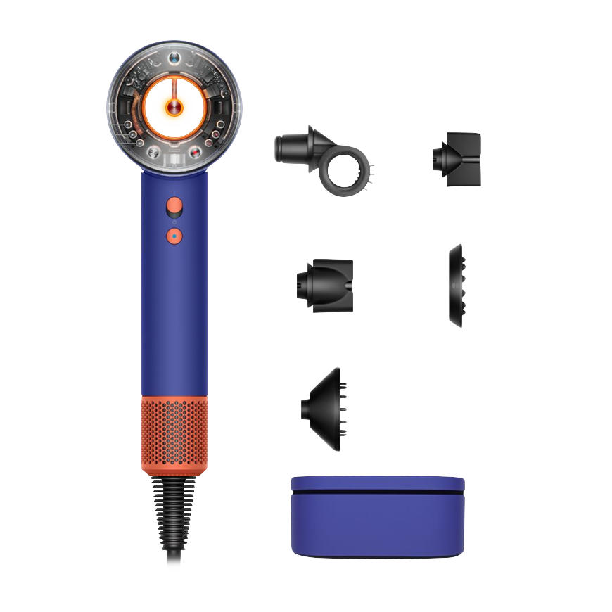 Фен Dyson HD16 Supersonic Nural Hair Dryer Straight+Wavy Gift Edition (Vinca Blue/Topaz Orange) (2024)
