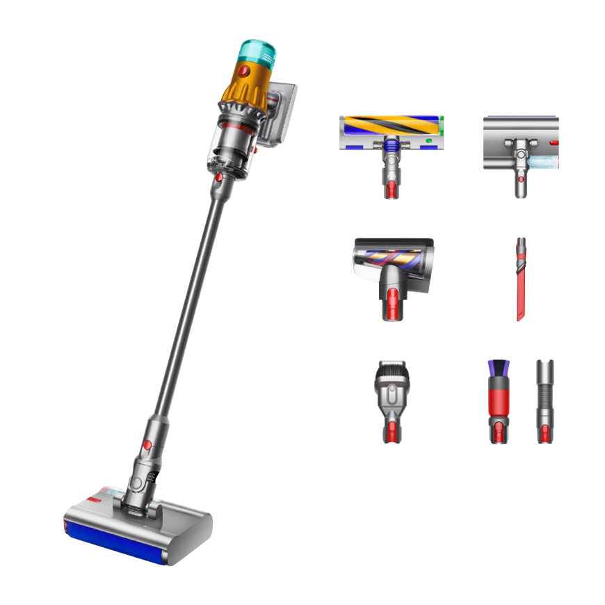 Беспроводной вертикальный пылесос Dyson V12S Detect Slim Submarine Complete (SV46) (Yellow/Nickel) (2022)