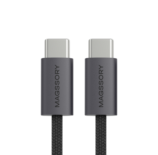 Кабель Magssory Line C 60W 2.4m USB-C Cable, Темно-серый
