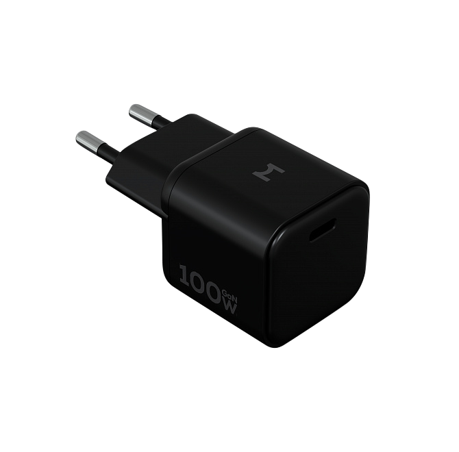 Компактное сетевое зарядное устройство Magssory Nano 100W GaN, с функцией быстрой зарядки, Черный