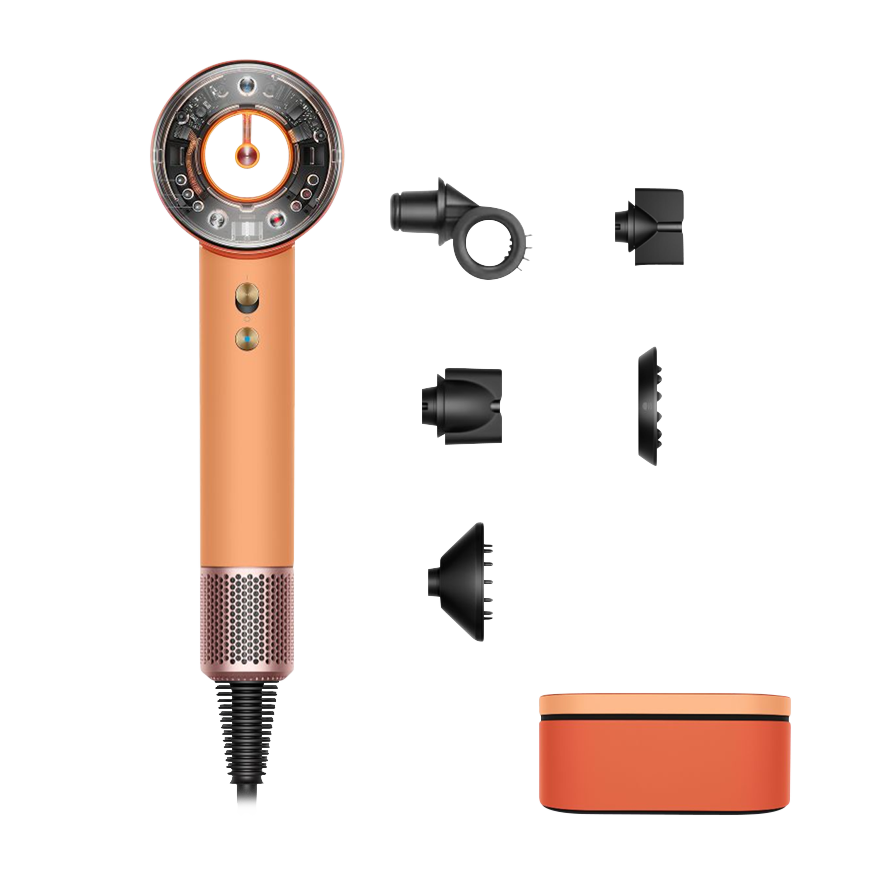 Фен Dyson HD16 Supersonic Nural Hair Dryer Straight+Wavy Gift Edition (Ceramic Apricot/Topaz) (2026)