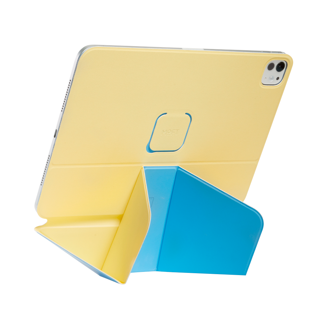 Чехол MOFT Dynamic Folio для планшета iPad Pro 11′′ (M4/M5) жёлтый с голубым