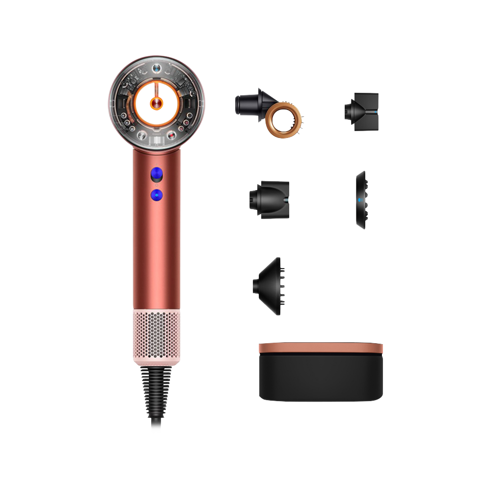 Фен Dyson HD16 Supersonic Nural Hair Dryer Straight+Wavy Gift Edition (Strawberry Bronze/Blush Pink) (2024)