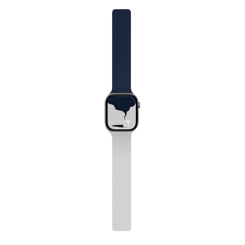 Ремешок MOFT Snap Duo Watch Band для Apple Watch тёмносиний+серый 40/41/42 мм