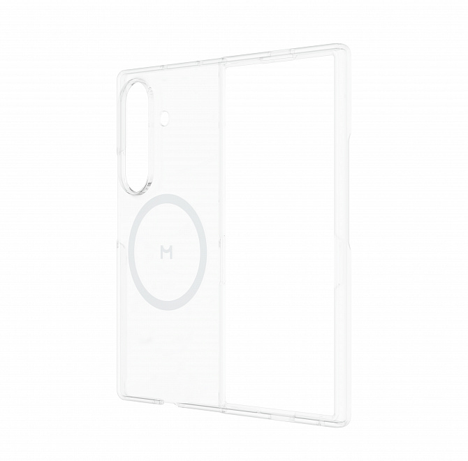 Чехол Magssory для Samsung Galaxy Z Fold7, поликарбонат, с магнитами, Прозрачный
