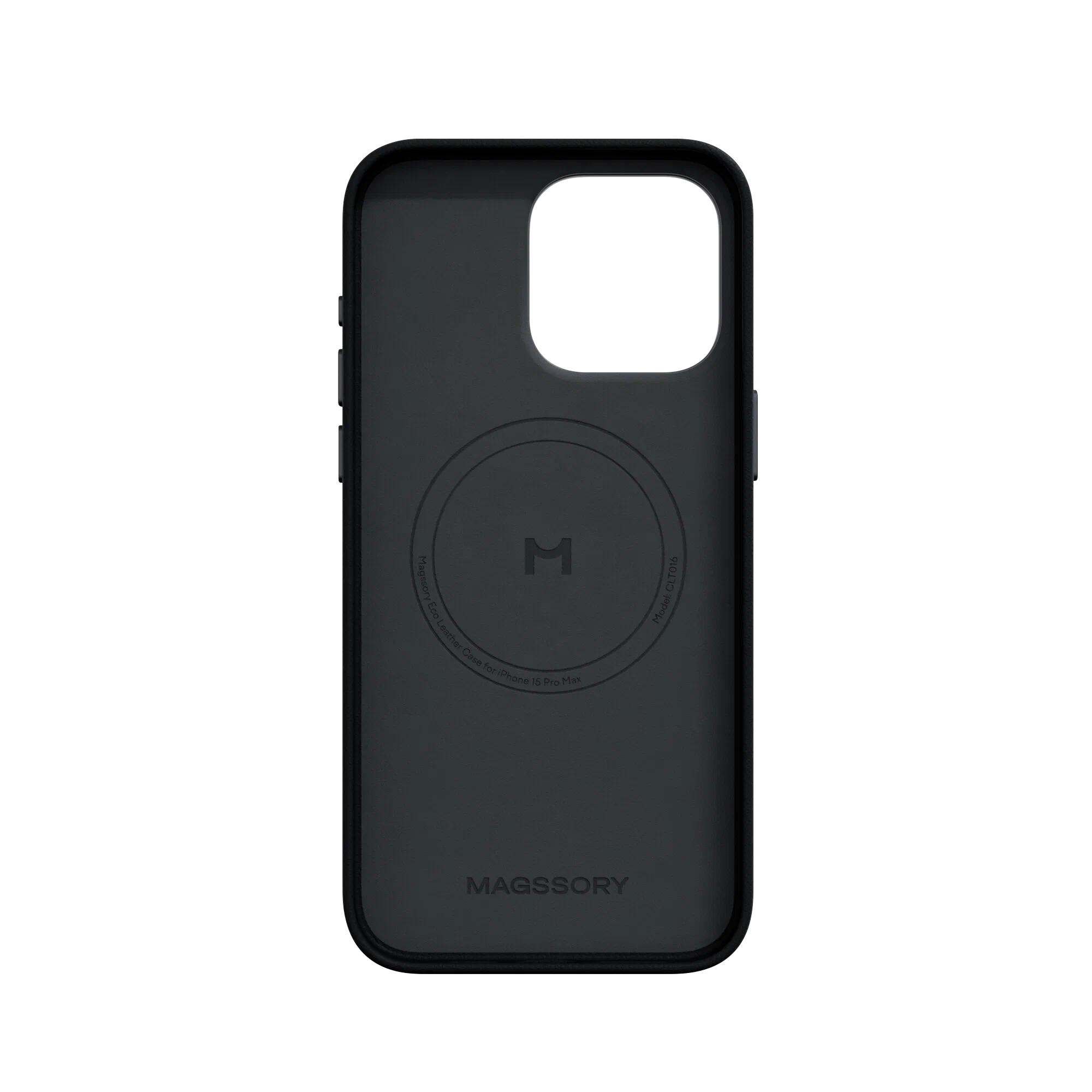 Чехол Magssory Eco Leather Case для iPhone 15 Pro Max, экокожа, с магнитами, совместимые с MagSafe, Миднайт