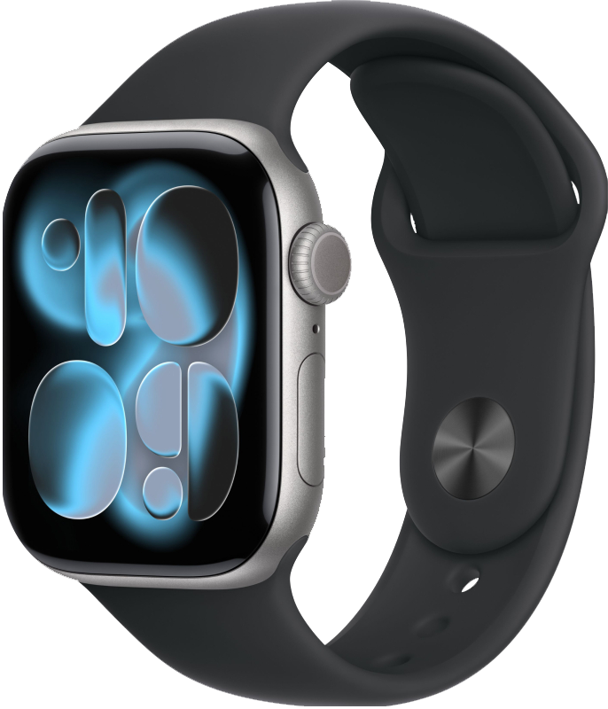 Apple Watch S11 42mm, Space Gray, Aluminium Case, Sport Band, M/L
