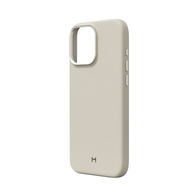 Чехол Magssory Eco Leather Case для iPhone 16 Pro Max, экокожа, с магнитами, совместимые с MagSafe, Айвори