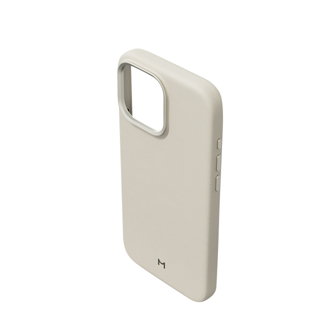 Чехол Magssory Eco Leather Case для iPhone 16 Pro Max, экокожа, с магнитами, совместимые с MagSafe, Айвори