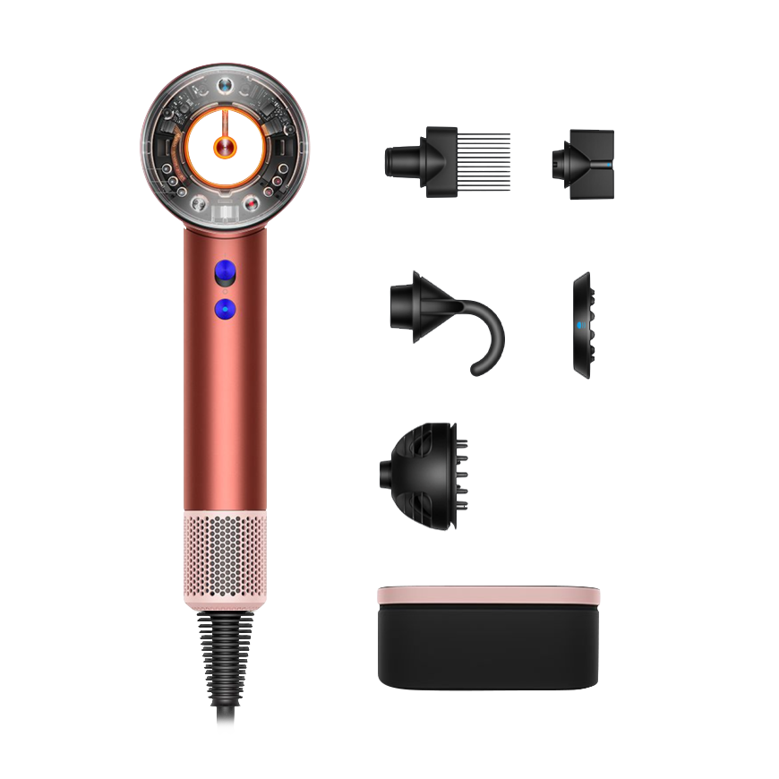 Фен Dyson HD16 Supersonic Nural Hair Dryer Curly+Coily Gift Edition (Strawberry Bronze/Blush Pink) (2023)