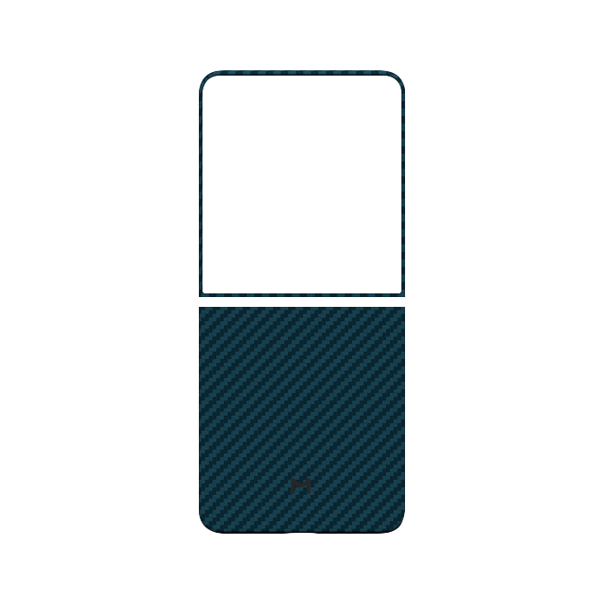 Чехол Magssory для Samsung Galaxy Z Flip7, кевлар (арамид), с магнитами, Синий