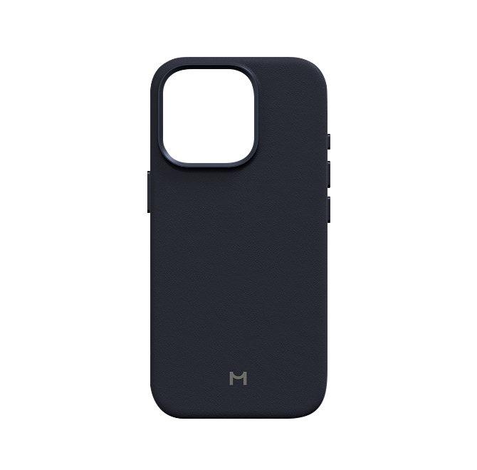 Чехол Magssory Eco Leather Case для iPhone 16 Pro, экокожа, с магнитами, совместимые с MagSafe, Синий