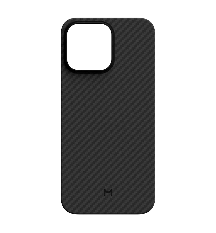 Чехол Magssory для iPhone 15 Pro, кевлар (арамид), с магнитами, совместимый с MagSafe, черный, Черный