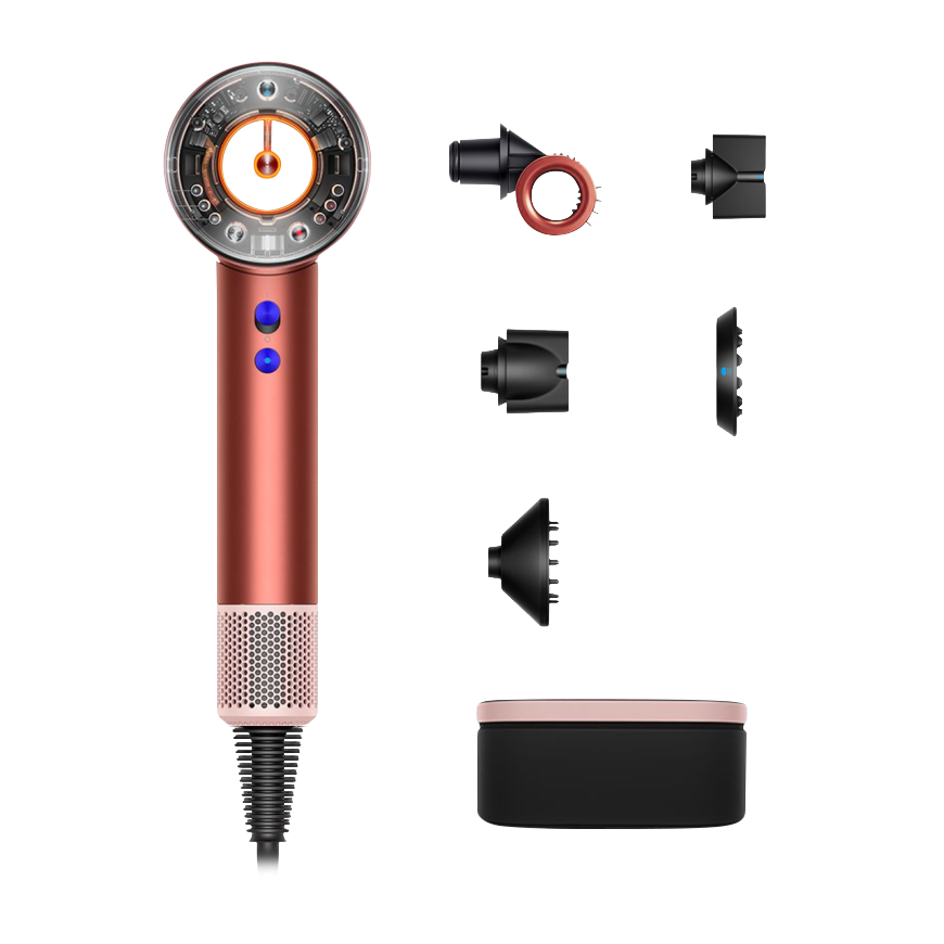 Фен Dyson HD16 Supersonic Nural Hair Dryer Straight+Wavy Gift Edition (Strawberry Bronze/Blush Pink) (2023)