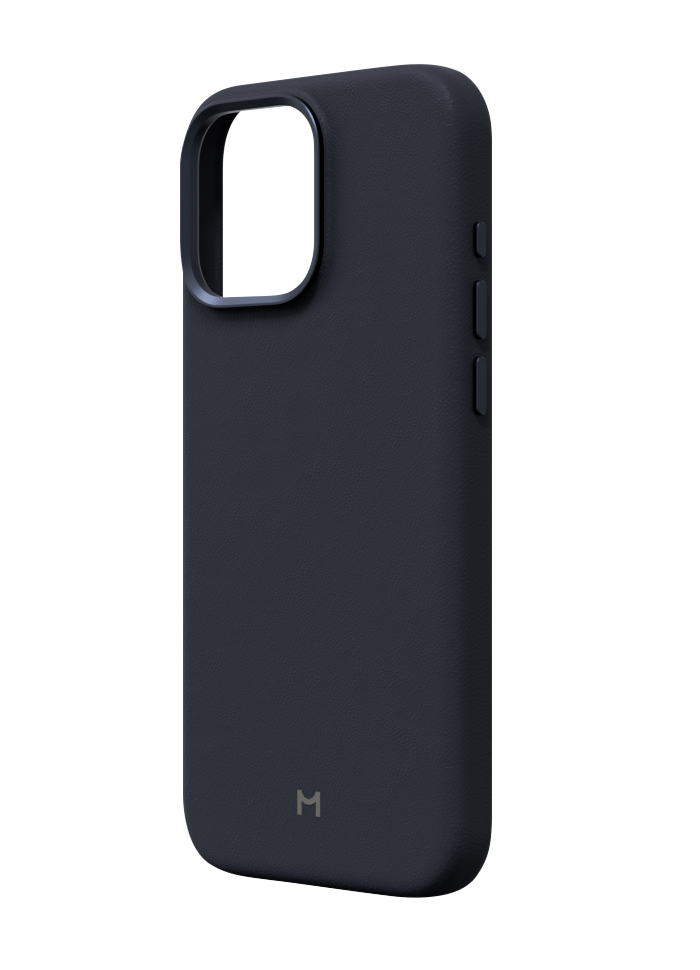 Чехол Magssory Eco Leather Case для iPhone 15 Pro Max, экокожа, с магнитами, совместимые с MagSafe, Синий