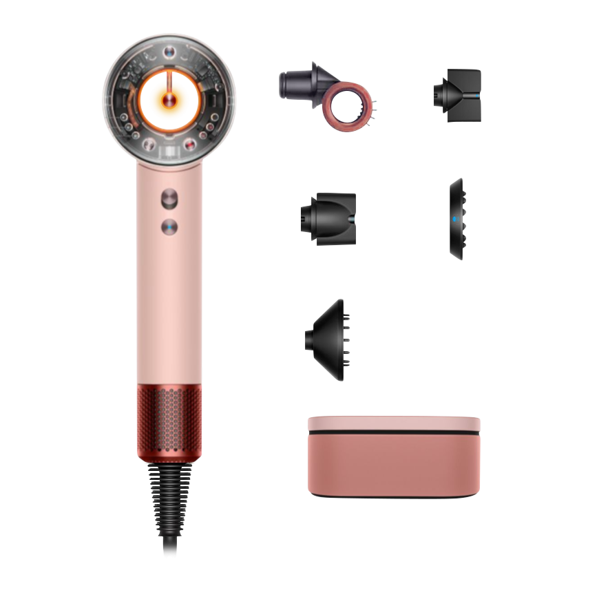 Фен Dyson HD16 Supersonic Nural Hair Dryer Straight+Wavy Gift Edition (Kanzan Pink) (2025)