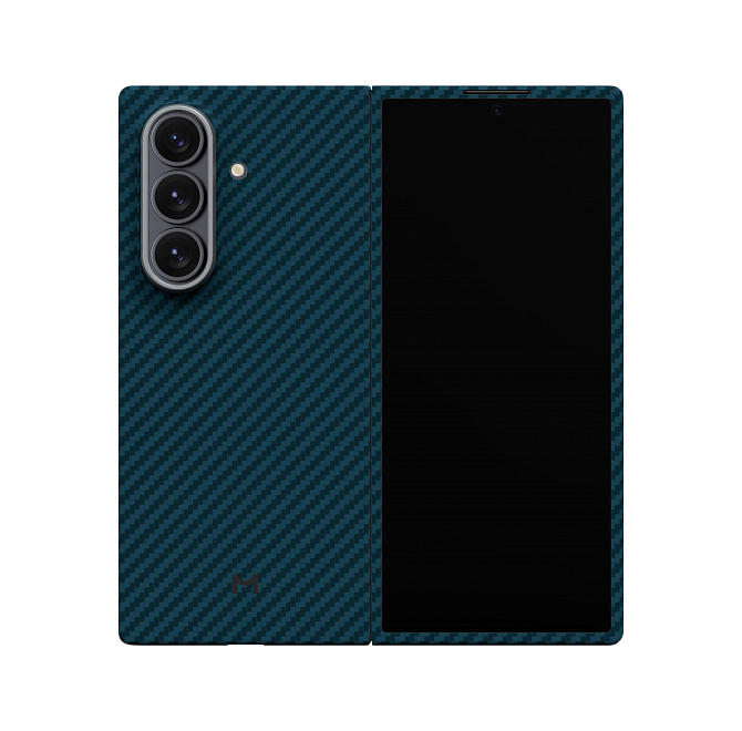 Чехол Magssory Aramid Case  для Samsung Galaxy Z Fold7,  кевлар (арамид), с магнитами, Синий