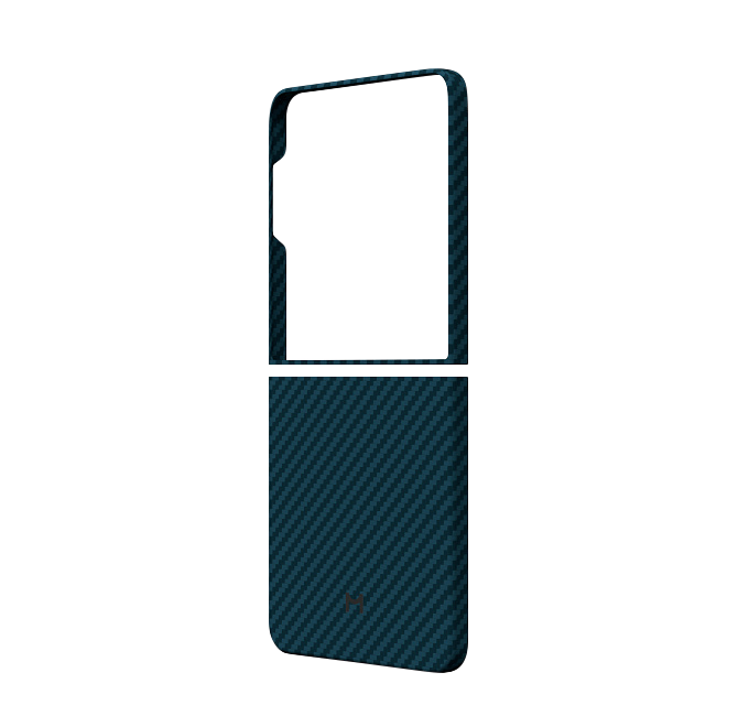 Чехол Magssory для Samsung Galaxy Z Flip7, кевлар (арамид), с магнитами, Синий