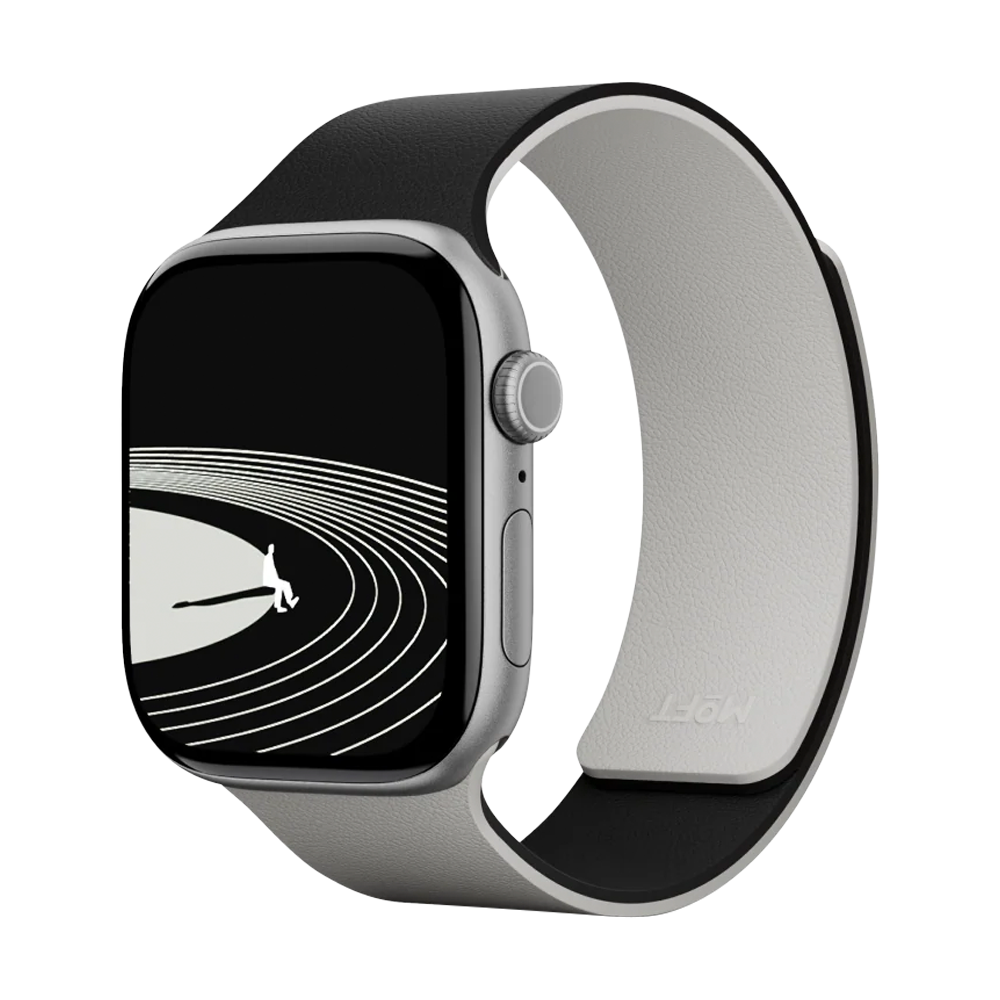 Ремешок MOFT Snap Duo Watch Band для Apple Watch чёрный+бежевый 44/45/46/49 мм