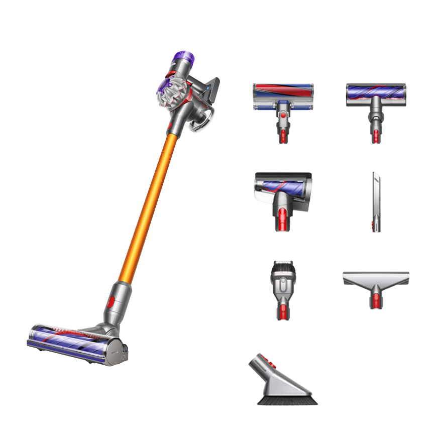 Беспроводной вертикальный пылесос Dyson V8 Absolute (Nickel/Yellow) (SV25) (2021)