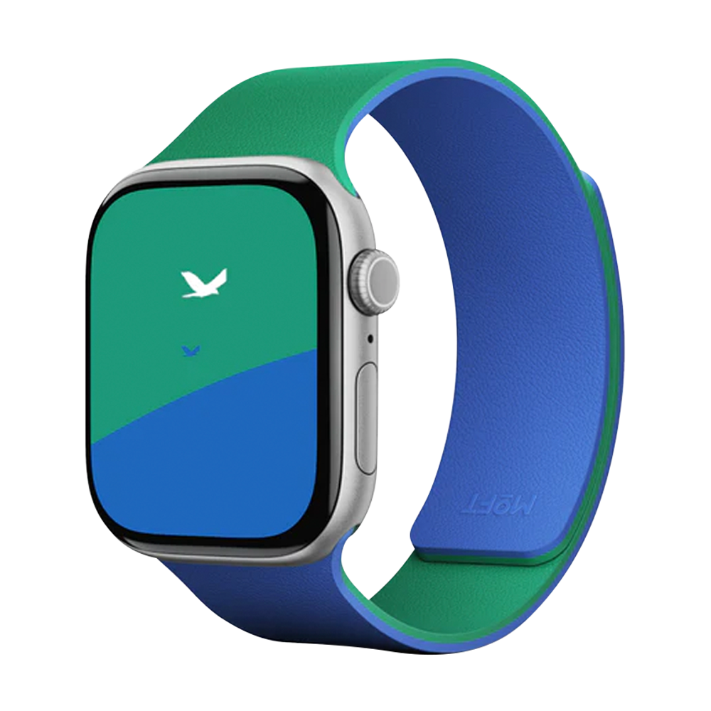 Ремешок MOFT Snap Duo Watch Band для Apple Watch синий+зелёный 40/41/42 мм