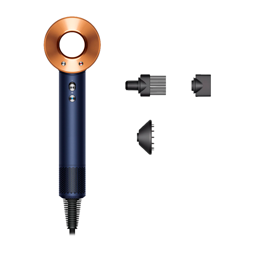 Фен Dyson HD07 Supersonic Curly+Coily (Prussian Blue/Rich Copper) (2025)